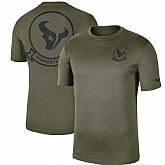 Men's Houston Texans Nike Olive 2019 Salute to Service Sideline Seal Legend Performance T Shirt,baseball caps,new era cap wholesale,wholesale hats
